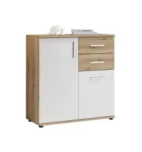 Kommode >BC 1040< 2 Türen, 2 Schubladen, eiche...