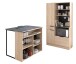 Buffet >Fumay 2< (2-teilig) Buffet 100x186x45cm, Theke 109x90x80cm, Eiche Dekor