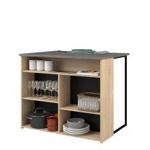 Buffet >Fumay 3< (3-teilig) Buffet 100x186x45, Theke 109x90x80, Beistelltisch 75x81x40