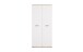 Schuhschrank >Leon< 2 Türen, 2 Schübe, 9 Böden, Eiche Dekor / Weiß - 90x195x38cm (BxHxT)