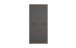 Schuhschrank >Leon< 2 Türen + Schübe, 9 Böden, Eiche Dekor / Anthrazit - 90x195x38cm BxHxT