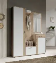 Kompaktgarderobe >Jens< in Viking Oak Dekor /...