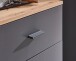 Kompaktgarderobe >Fynn< in Anthrazit / Artisan Eiche Dekor - 223x199x38 (BxHxT)