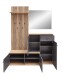 Kompaktgarderobe >Fynn< in Anthrazit / Artisan Eiche Dekor - 223x199x38 (BxHxT)