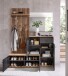 Kompaktgarderobe >Fynn< in Anthrazit / Artisan Eiche Dekor - 223x199x38 (BxHxT)