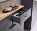 Kompaktgarderobe >Fynn< in Anthrazit / Artisan Eiche Dekor - 223x199x38 (BxHxT)