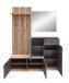 Kompaktgarderobe >Fynn< in Anthrazit / Artisan Eiche Dekor - 223x199x38 (BxHxT)