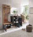 Kompaktgarderobe >Fynn< in Anthrazit / Artisan Eiche Dekor - 223x199x38 (BxHxT)
