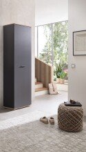 Garderobenschrank >Fynn< in Anthrazit / Artisan...