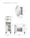 Badezimmer-Set >Riff< (3-teilig) in Weiß - 120x193x34cm (BxHxT)