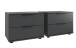 Nachtkommode >Tilburg< (2er-Set) in GRAPHIT - 52x40x38cm (BxHxT)