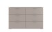 Schubkastenkommode >Easy Plus< 6 Schubladen, in SAHARAGRAU - 130x83x41cm (BxHxT)