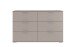 Schubkastenkommode >Easy Plus< 6 Schubladen, in SAHARAGRAU - 130x83x41cm (BxHxT)