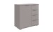 Kombikommode >Easy Plus< 1 Tür, 4 Schubladen, in SAHARAGRAU - 81x83x41cm (BxHxT)