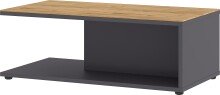 Couchtisch >California< in Graphit / Navarra-Eiche-Dekor - 109x39x59 (BxHxT)