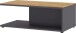 Couchtisch >California< in Graphit / Navarra-Eiche-Dekor - 109x39x59 (BxHxT)