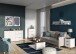 Couchtisch >California< in Kaschmir / Nussbaum-Dekor  - 109x39x59cm (BxHxT)