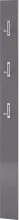 Garderobenpaneel >3765< 3 Haken, in Graphit -...