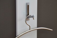 Garderobenpaneel >3765< 3 Haken, in Graphit - 15x170x3cm (BxHxT)