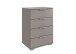 Hochkommode >Easy Plus< 4 Schubladen, in SAHARAGRAU - 52x74x38cm (BxHxT)