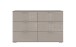 Schubkastenkommode >Easy Plus< 6 Schubladen, in SAHARAGRAU - 130x83x41cm (BxHxT)
