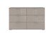 Schubkastenkommode >Easy Plus< 6 Schubladen, in SAHARAGRAU - 130x83x41cm (BxHxT)