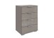 Hochkommode >Easy Plus< 4 Schubladen, SAHARAGRAU - 52x74x38cm (BxHxT)