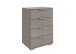Hochkommode >Easy Plus< 4 Schubladen, SAHARAGRAU - 52x74x38cm (BxHxT)