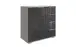 Kommode >Easy Plus< 1 Tür, 4 Schübe, SAHARAGRAU + GLAS GREY - 81x83x41cm (BxHxT)