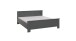 Schlafzimmer-Set >Chalet< (3-teilig) Doppelbett + 2 Nachtkonsolen, Graphit - 293x85x210cm BxHxT