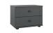 Schlafzimmer-Set >Chalet< (3-teilig) Bett + 2 Nachtkommoden, Graphit - 273x85x210cm (BxHxT)