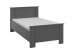 Bett >Chalet< Seniorenbett, Liegefläche 100x200cm, Graphit - 109x85x210cm (BxHxT)