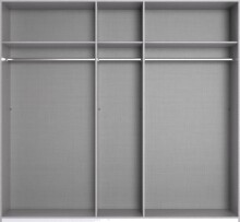 Drehtürenschrank >Chalet< 5 Türen, 3 Böden, 3 Stangen, Graphit - 225x210x58cm (BxHxT)