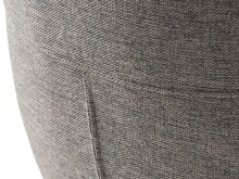 Armlehnstuhl >ROXANA< drehbar, Wipp-Relax-Funktion, Grau, Stoff-Brego - 57,5x88x62cm (BxHxT)