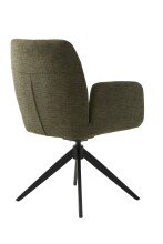 Armlehnstuhl >ROXANA< drehbar, Wipp-Relax-Funktion, Olive, Stoff-Brego - 57,5x88x62cm (BxHx)