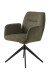 Armlehnstuhl >ROXANA< drehbar, Wipp-Relax-Funktion, Olive, Stoff-Brego - 57,5x88x62cm (BxHx)