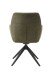 Armlehnstuhl >ROXANA< drehbar, Wipp-Relax-Funktion, Olive, Stoff-Brego - 57,5x88x62cm (BxHx)