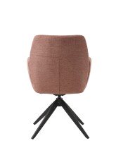 Armlehnstuhl >ROXANA< drehbar, Wipp-Relax-Funktion Rosa, Stoff-Brego - 57,5x88x62cm (BxHxT)