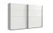 Schwebetürenschrank >Bert< 3 Böden, 3 Stangen, in Weiß - 270x208x65cm (BxHxT)