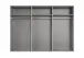 Schwebetürenschrank >Bert< 3 Böden, 3 Stangen, in Weiß - 270x208x65cm (BxHxT)