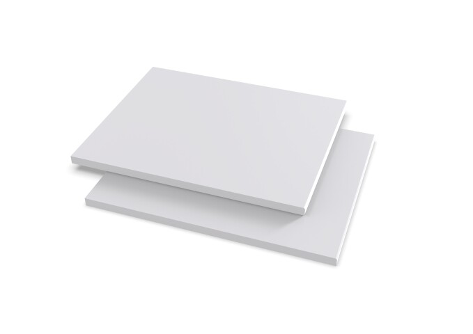 Einlegeboden >Fehmarn< (2er-Set) in Weiß - 40x2x49cm (BxHxT)