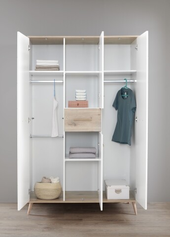 Einlegeboden >Fehmarn< (3er-Set) für Kleiderschrank, Weiß
