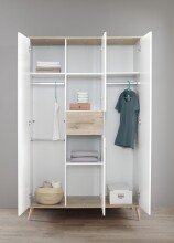 Kleiderschrank >Fehmarn< 4 Böden, 3 Stangen,...