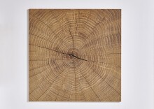 Drehtürenschrank >Gotland< 3 Schübe, 3 Böden, Weiß / Plankeneiche Dekor - 91x199x58cm (BxHxT)