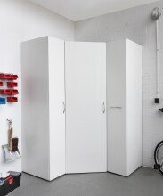 Mehrzweckschrank >MRK Multiraumkonzept< 1 Boden, 1 Stange, in WEISS - 40x185x68cm (BxHxT)