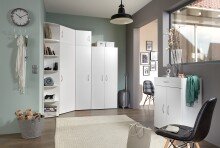 Mehrzweckschrank >MRK Multiraumkonzept< 1 Boden, 1 Stange, in WEISS - 40x185x68cm (BxHxT)