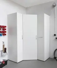 Mehrzweckschrank >MRK Multiraumkonzept< 1 Boden, 1 Stange, in WEISS - 45x185x68cm (BxHxT)