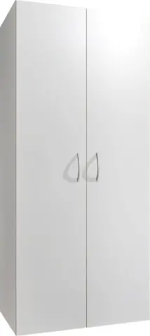Mehrzweckschrank >MRK Multiraumkonzept< 1 Boden, 1 Stange, in WEISS - 80x185x68cm (BxHxT)