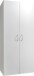 Mehrzweckschrank >MRK Multiraumkonzept< 1 Boden, 1 Stange, in WEISS - 80x185x68cm (BxHxT)