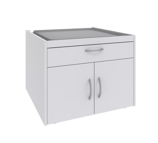 Waschmaschinenunterschrank >MRK Multiraumkonzept< in WEISS - 70x52x68cm (BxHxT)